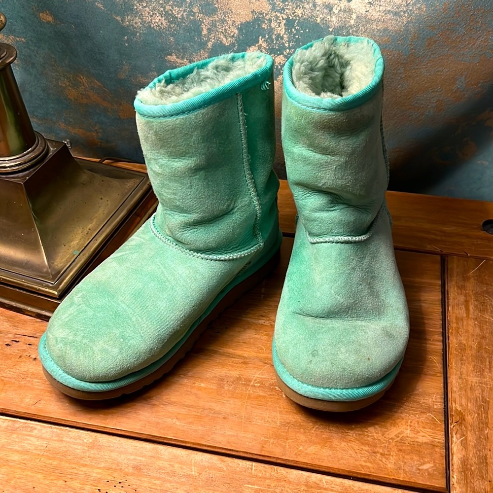 Mint green uggs